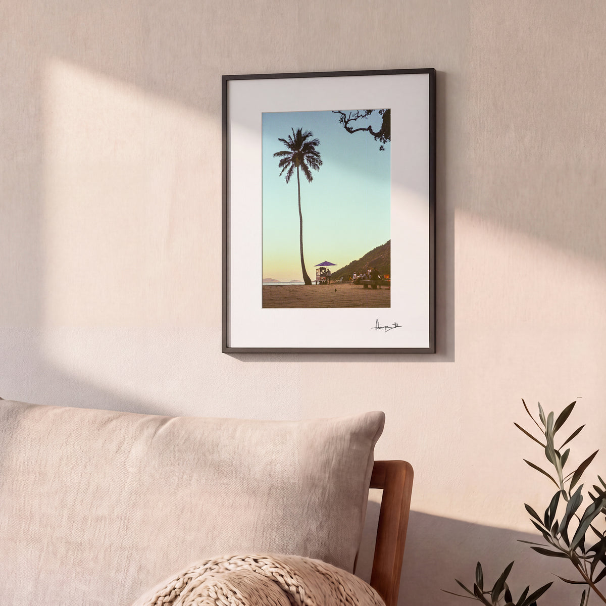 Palm Tree Beach Photography Print | Rio de Janeiro, Brazil