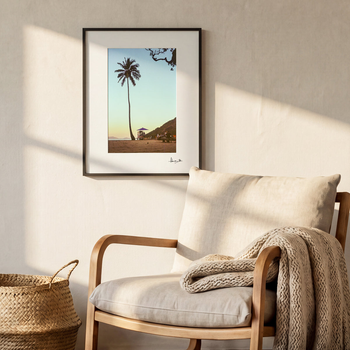 Palm Tree Beach Photography Print | Rio de Janeiro, Brazil