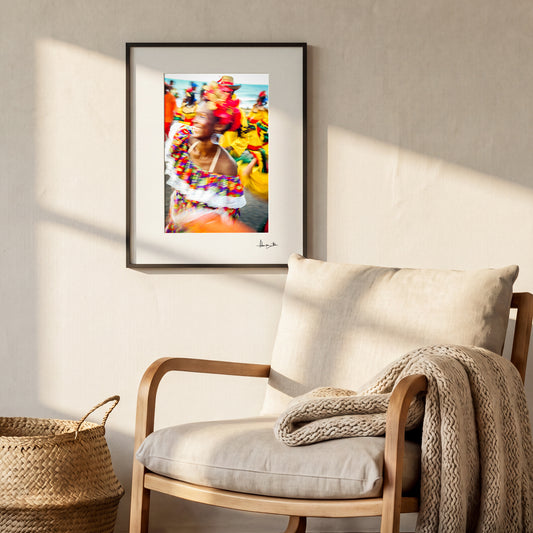 Caribbean Carnival Dancer Photography Print | Cartagena, Colombia