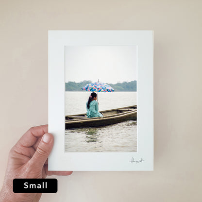 Girl with Parasol in Boat Print | Brazil