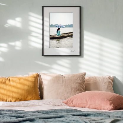 Girl with Parasol in Boat Print | Brazil