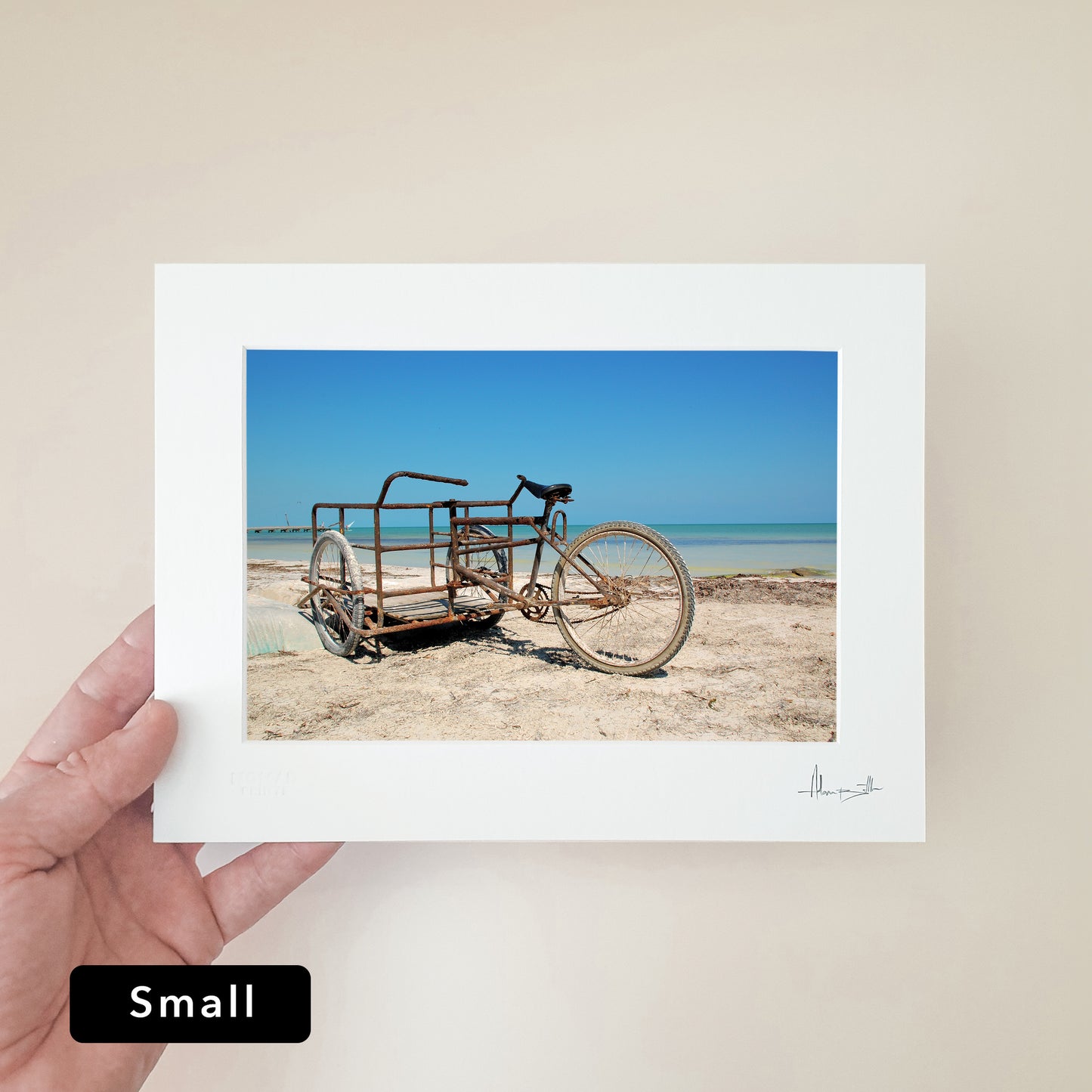 Holbox Beach Bike Print | Mexico