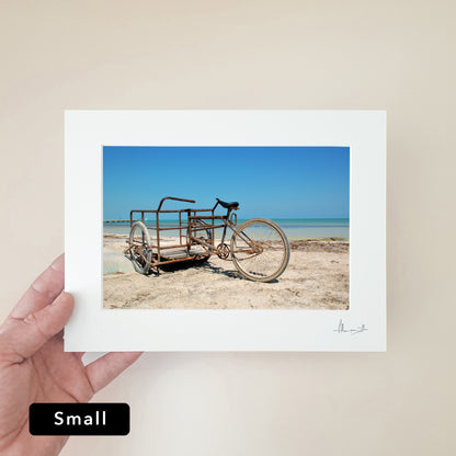 Holbox Beach Bike Print | Mexico