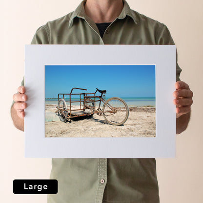 Holbox Beach Bike Print | Mexico