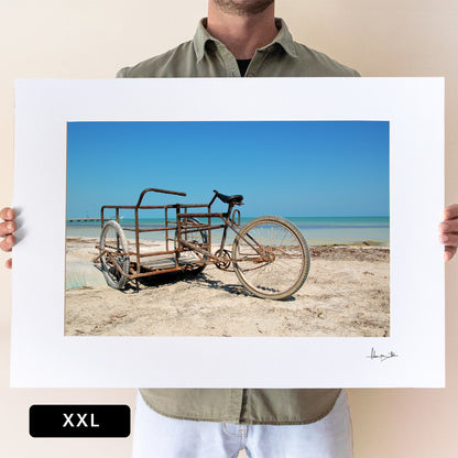 Holbox Beach Bike Print | Mexico