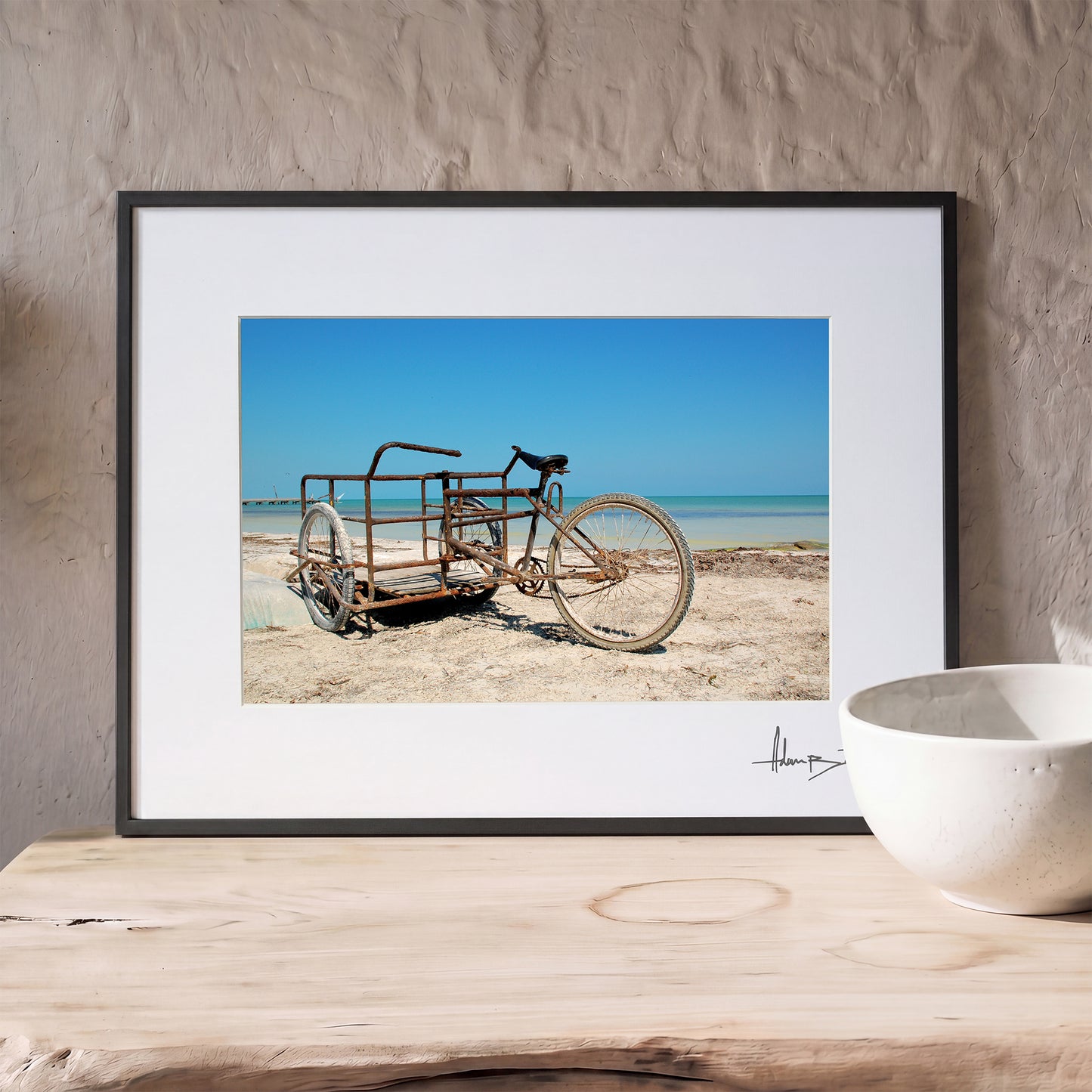 Holbox Beach Bike Print | Mexico