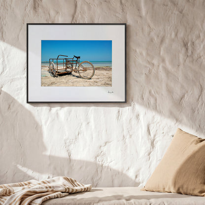 Holbox Beach Bike Print | Mexico