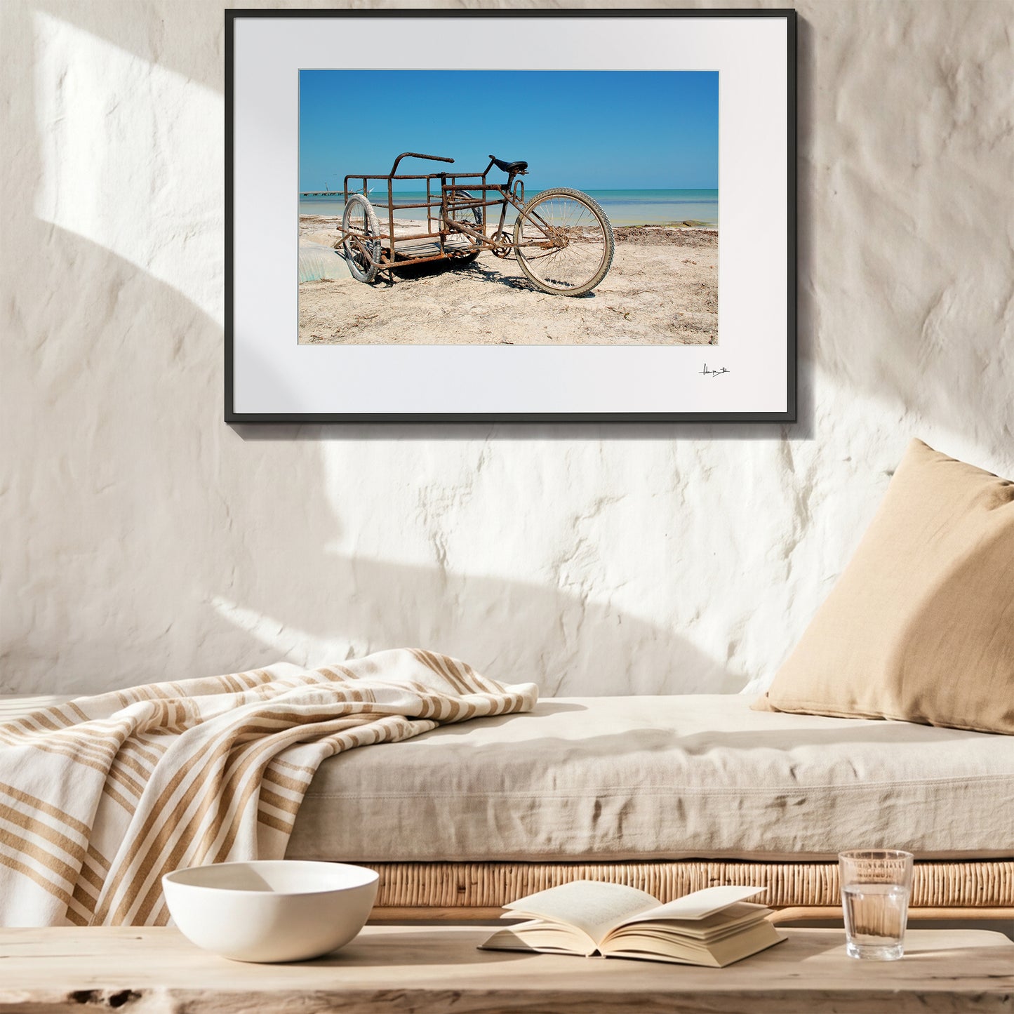 Holbox Beach Bike Print | Mexico