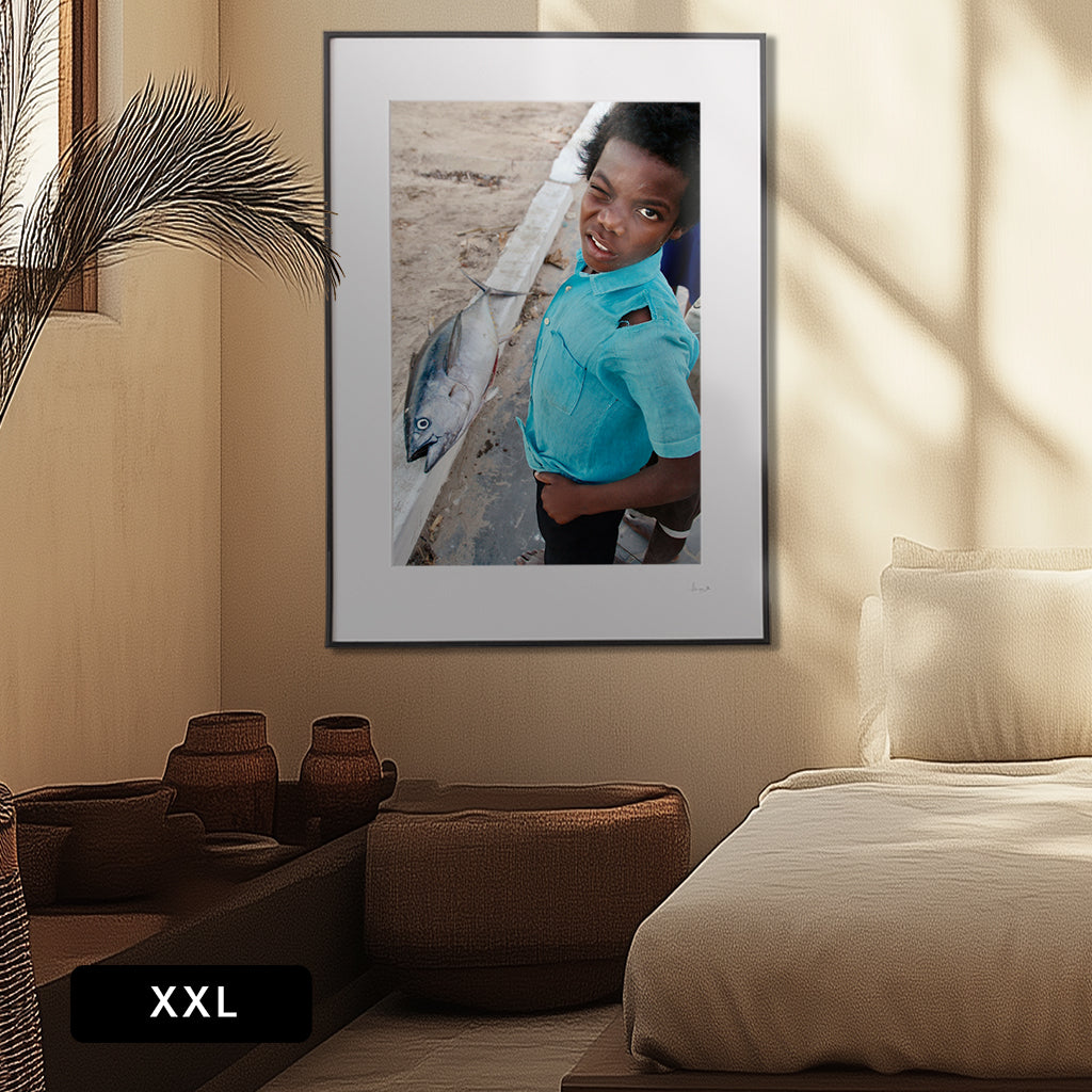 The Boy & the Tunafish Print | Mozambique