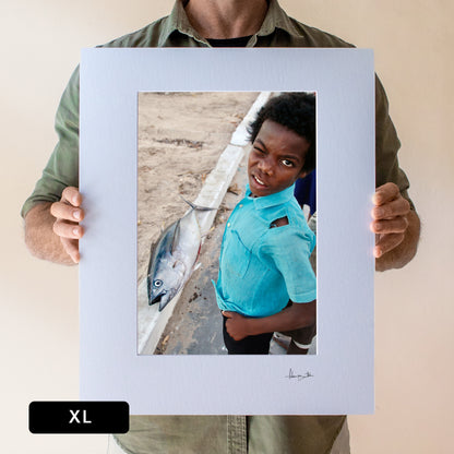 The Boy & the Tunafish Print | Mozambique