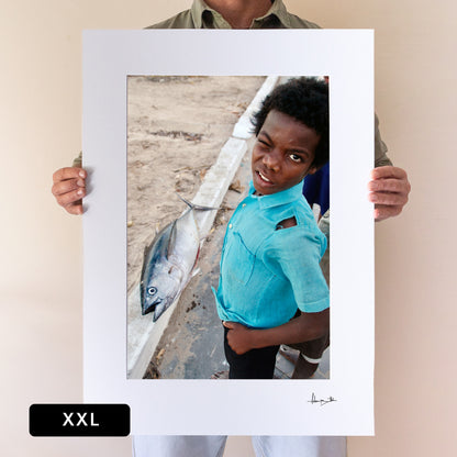 The Boy & the Tunafish Print | Mozambique