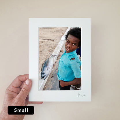 The Boy & the Tunafish Print | Mozambique