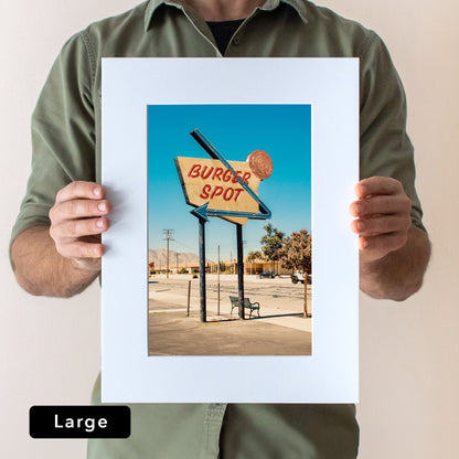 California Burger Spot Print | USA