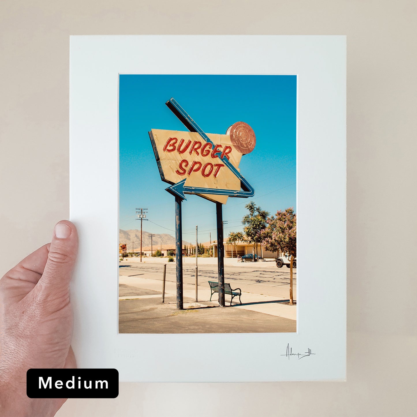 California Burger Spot Print | USA