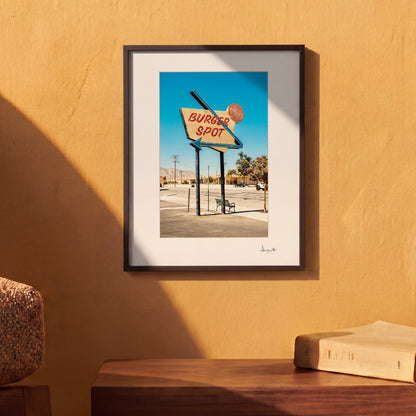 California Burger Spot Print | USA