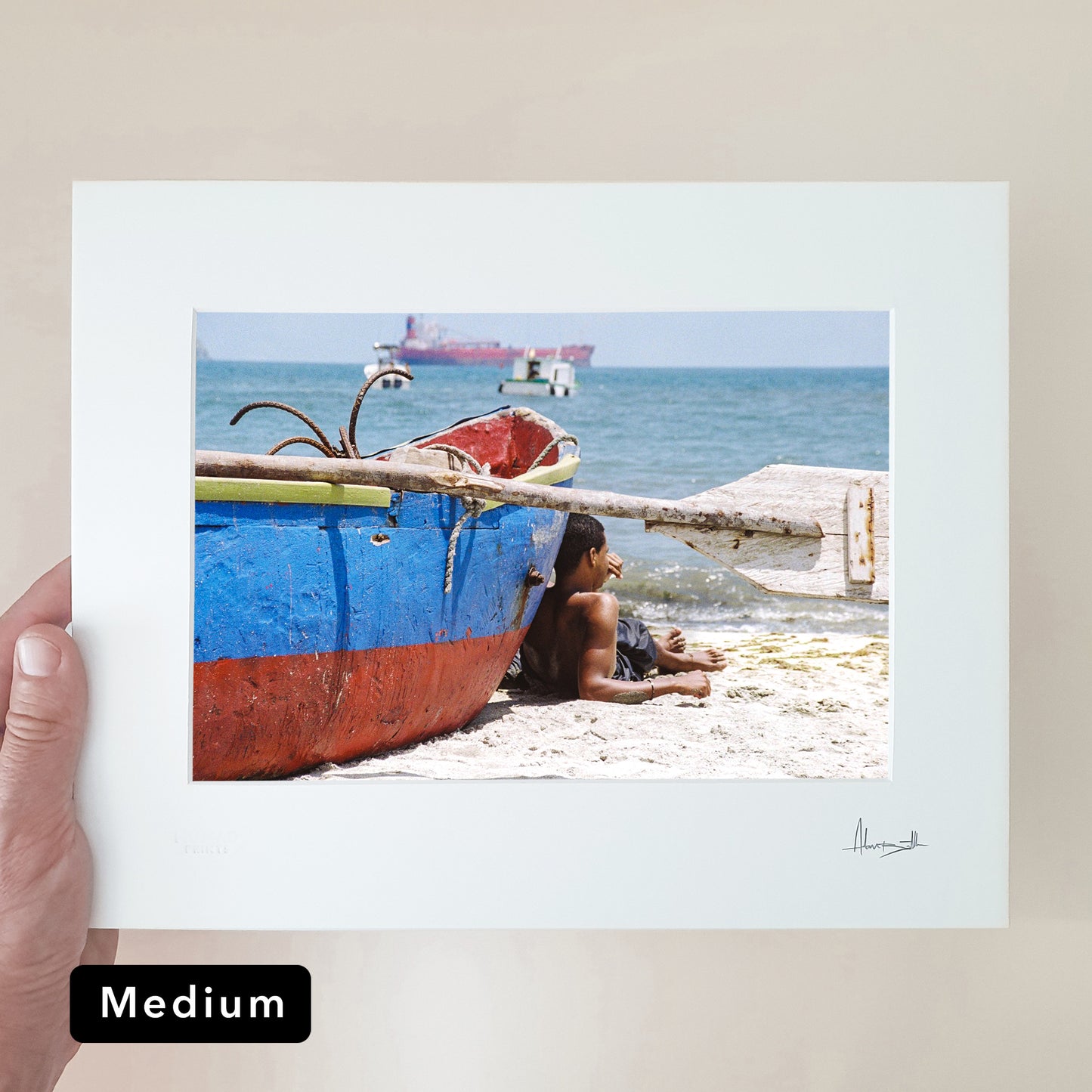 Santa Marta Boat Boy Print | Colombia