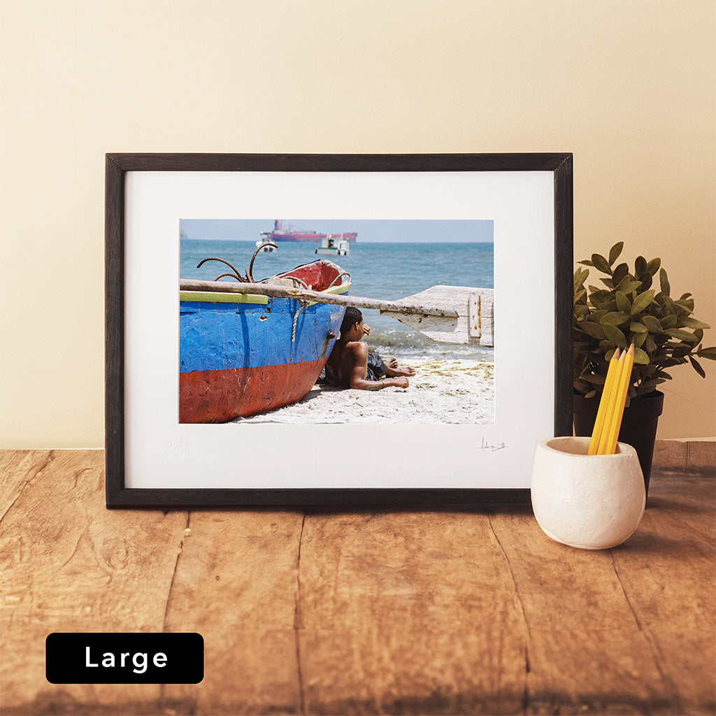 Santa Marta Boat Boy Print | Colombia