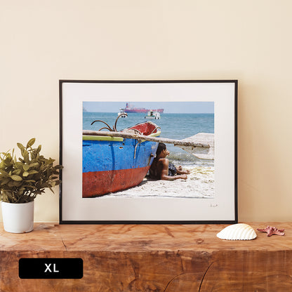 Santa Marta Boat Boy Print | Colombia