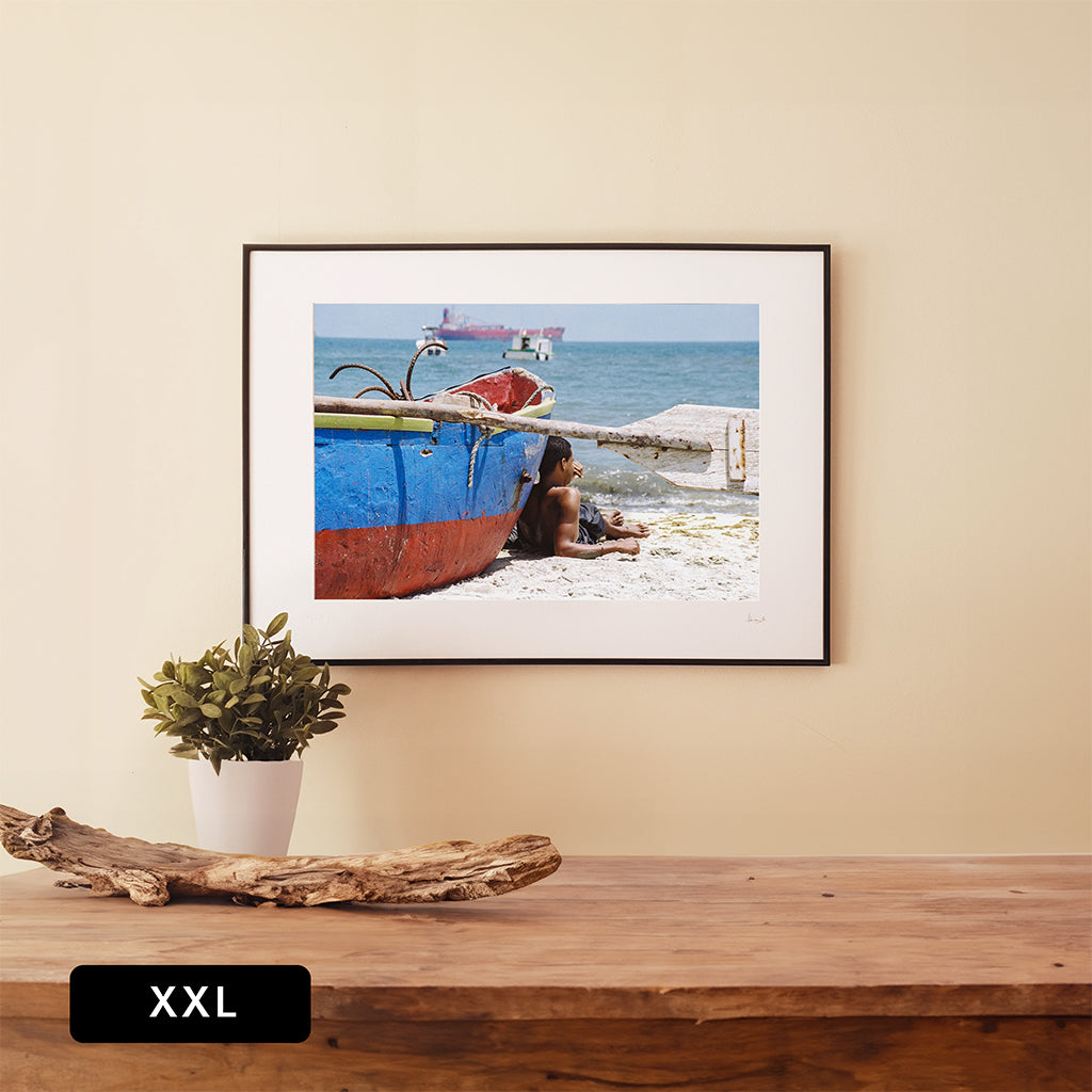 Santa Marta Boat Boy Print | Colombia