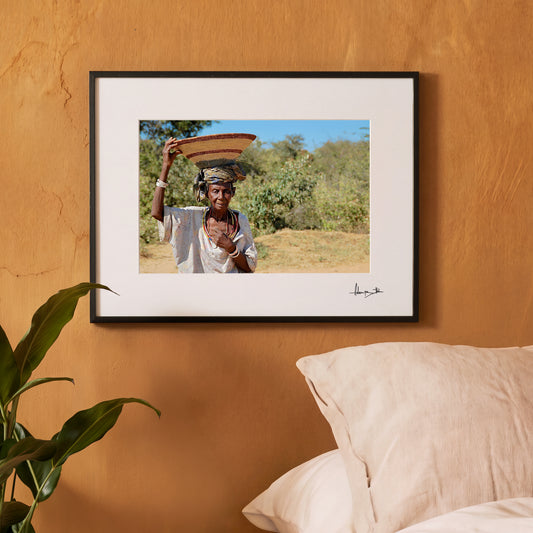 African Village Portrait Photography Print | Angola Travel Wall Art, Ethnic Home Decor