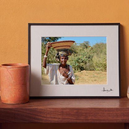 African Village Portrait Photography Print | Angola Travel Wall Art, Ethnic Home Decor