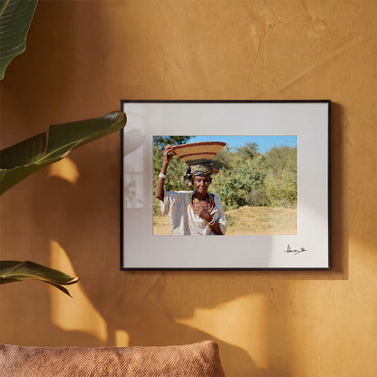 African Village Portrait Photography Print | Angola Travel Wall Art, Ethnic Home Decor