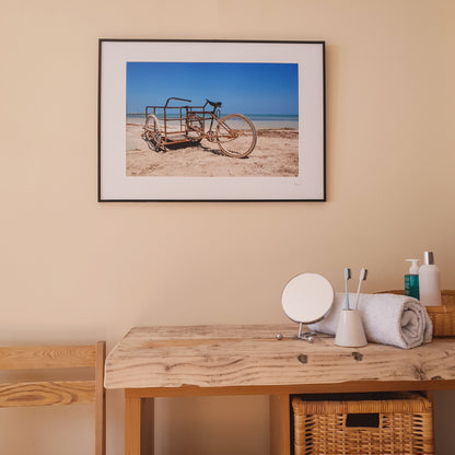 Holbox Beach Bike Print | Mexico