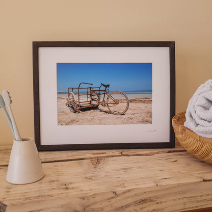 Holbox Beach Bike Print | Mexico