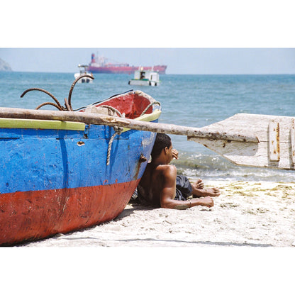 Santa Marta Boat Boy Print | Colombia