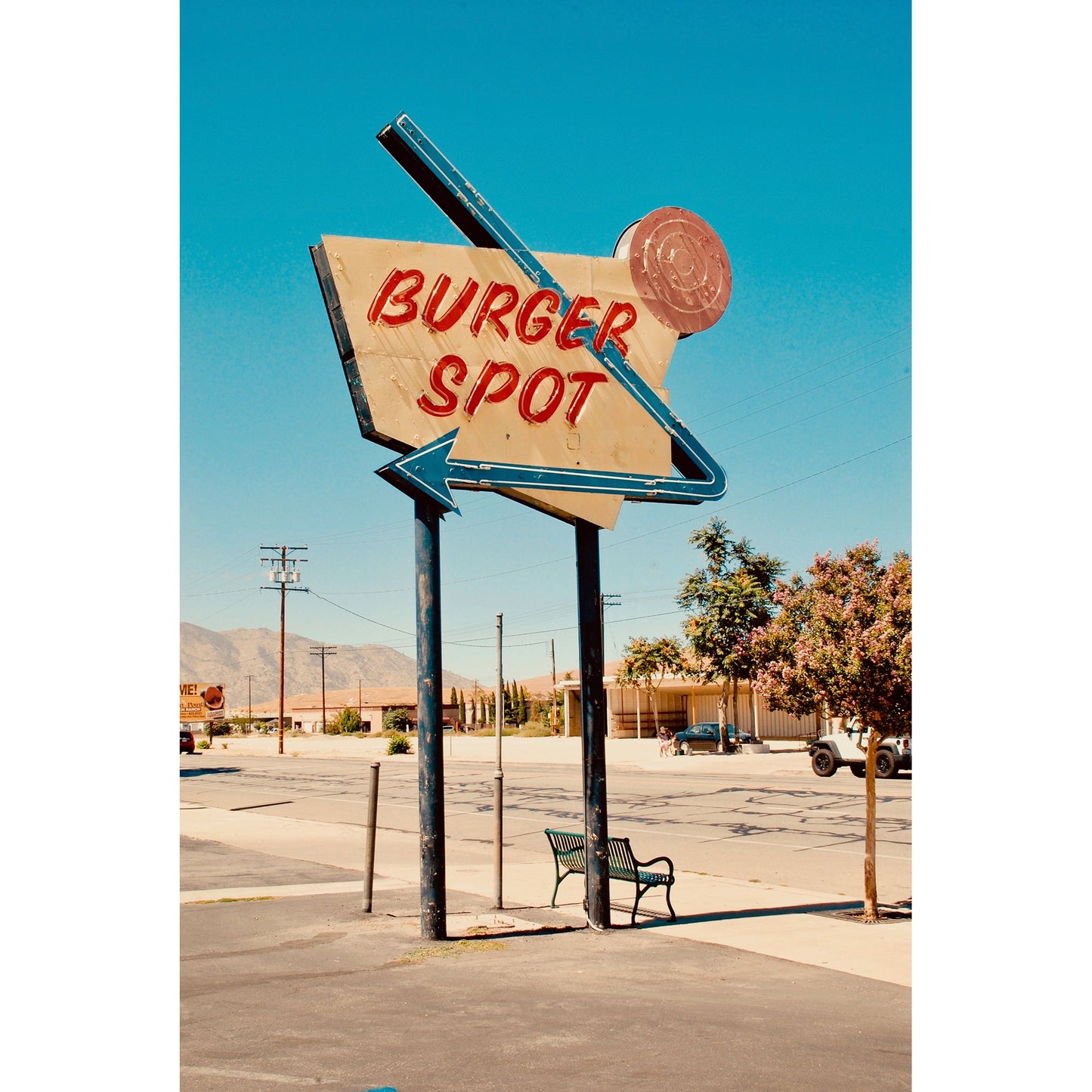 California Burger Spot Print | USA