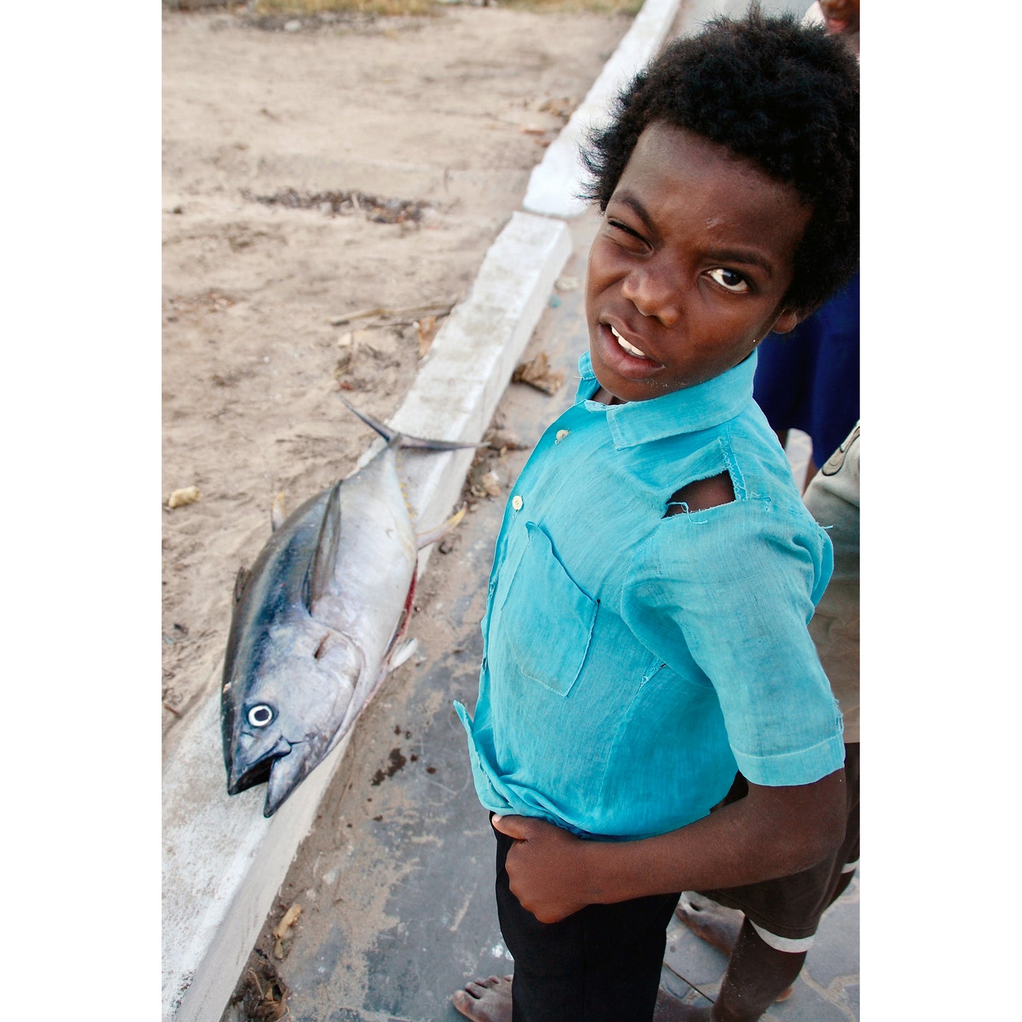 The Boy & the Tunafish Print | Mozambique