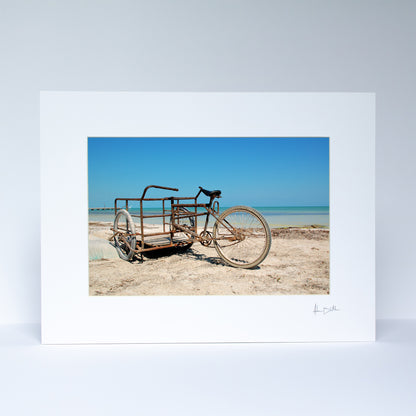 Holbox Beach Bike Print | Mexico