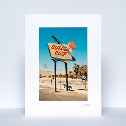 California Burger Spot Print | USA