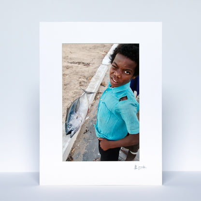 The Boy & the Tunafish Print | Mozambique